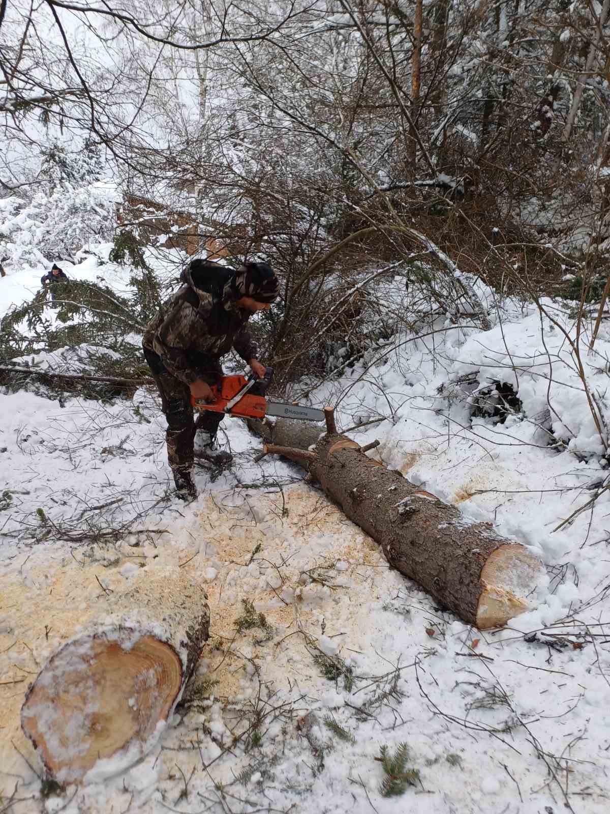 Работа в снега